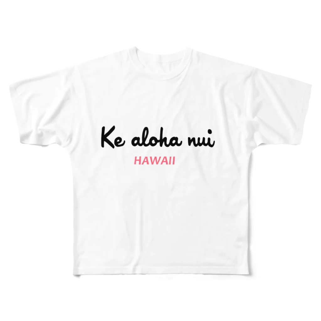 Ke aloha nuiのKe aloha nui　シリーズ２ フルグラフィックTシャツ