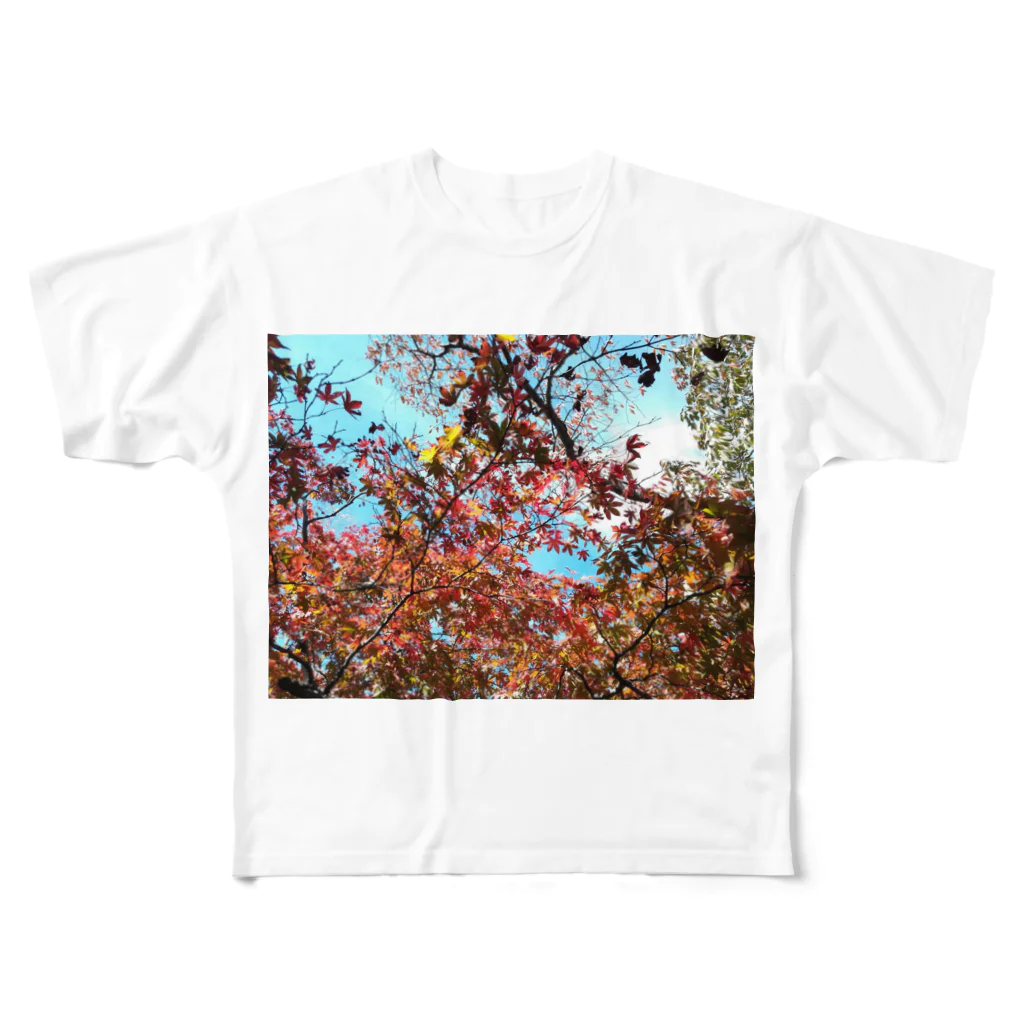 boriの紅葉 フルグラフィックTシャツ