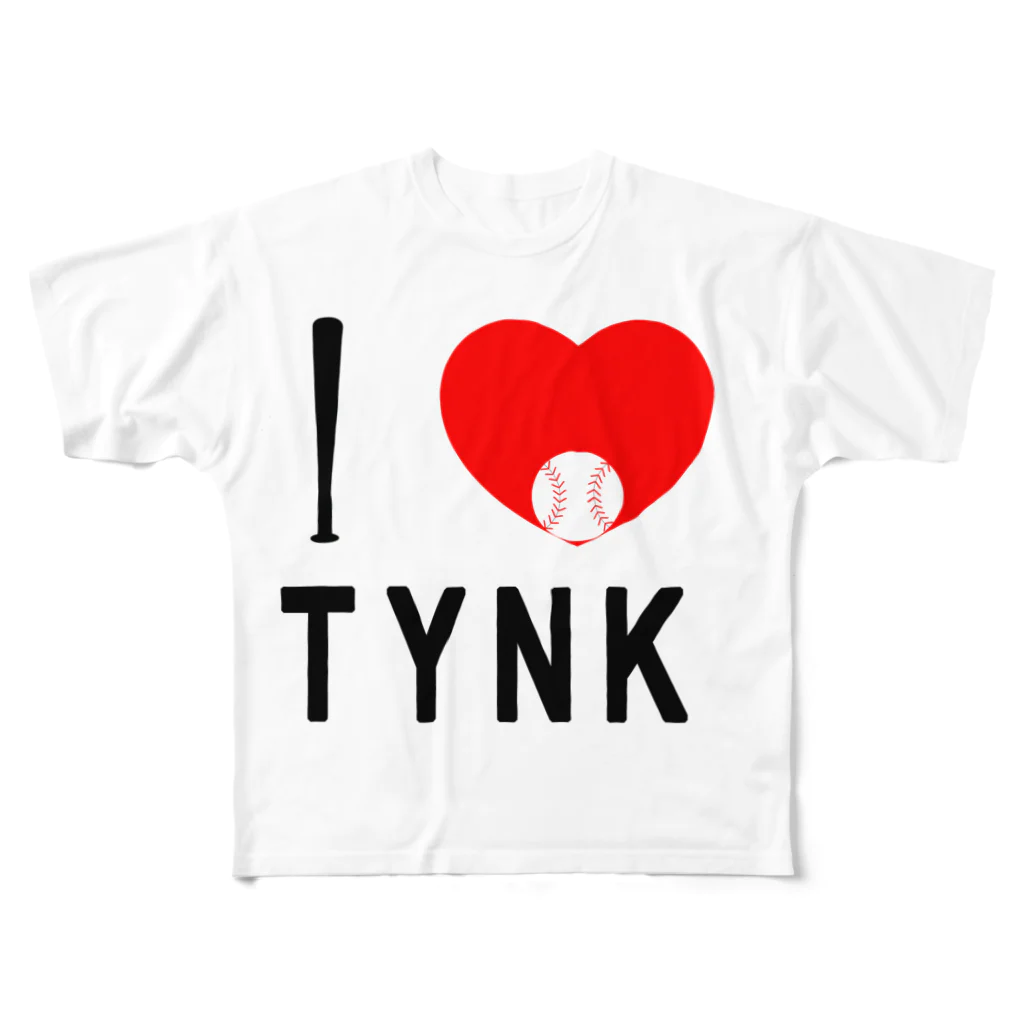 toyogoodsのl Love ToYoNaKa フルグラフィックTシャツ