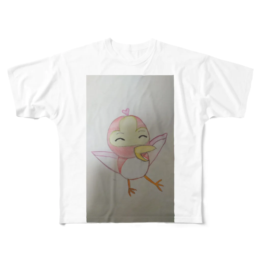 黒都 四郎(最近ヤミラミ)のあかいとり All-Over Print T-Shirt