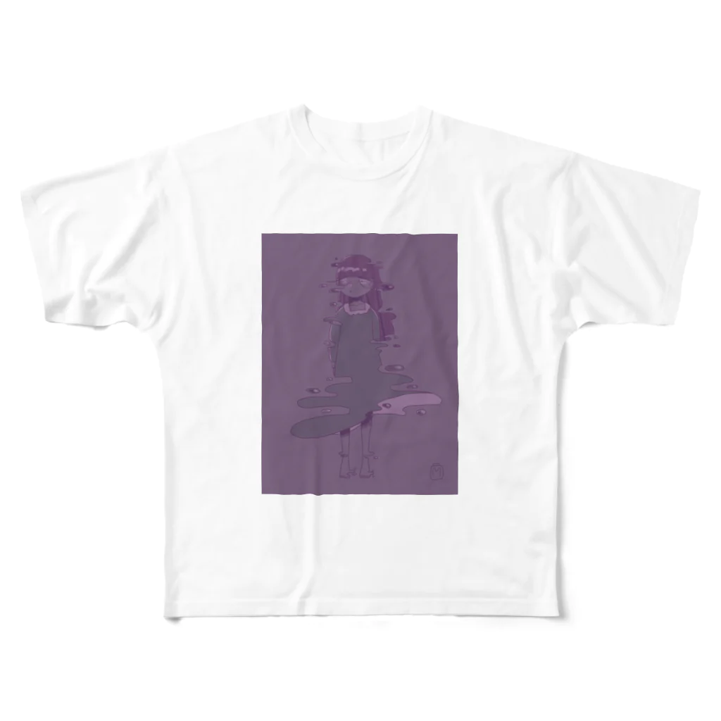 No.1ムキムキバイキングの幻影少女 All-Over Print T-Shirt