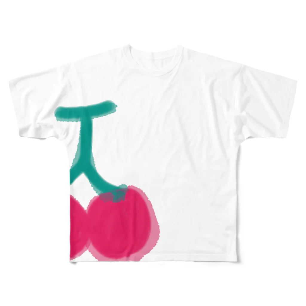 オフィスMKのさくらんぼ🍒 All-Over Print T-Shirt