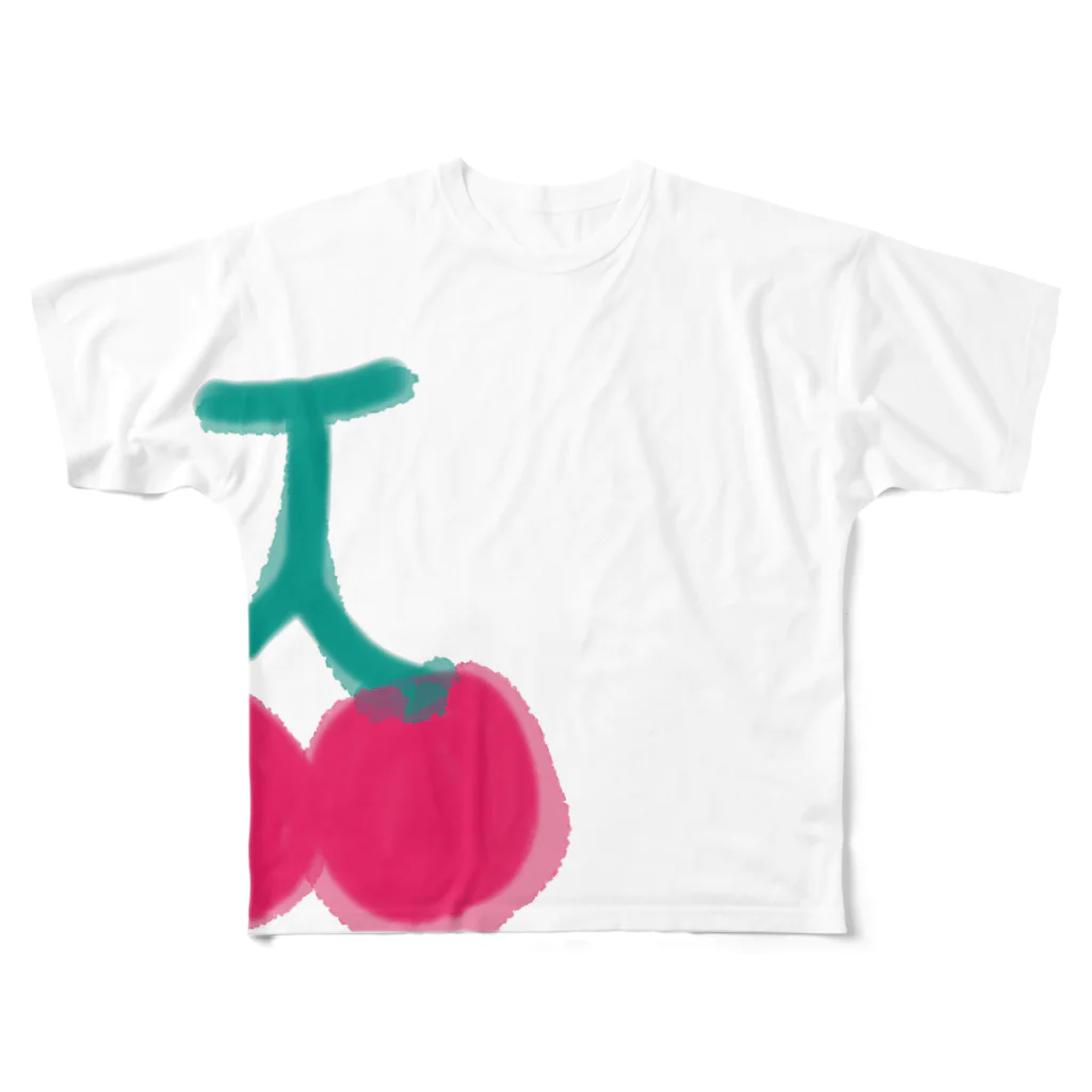 オフィスMKのさくらんぼ🍒 フルグラフィックTシャツ