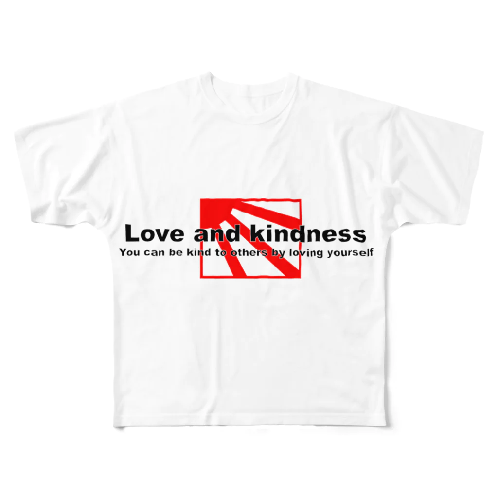 BB Leathers and Design'sの愛と優しさ LED ver. フルグラフィックTシャツ