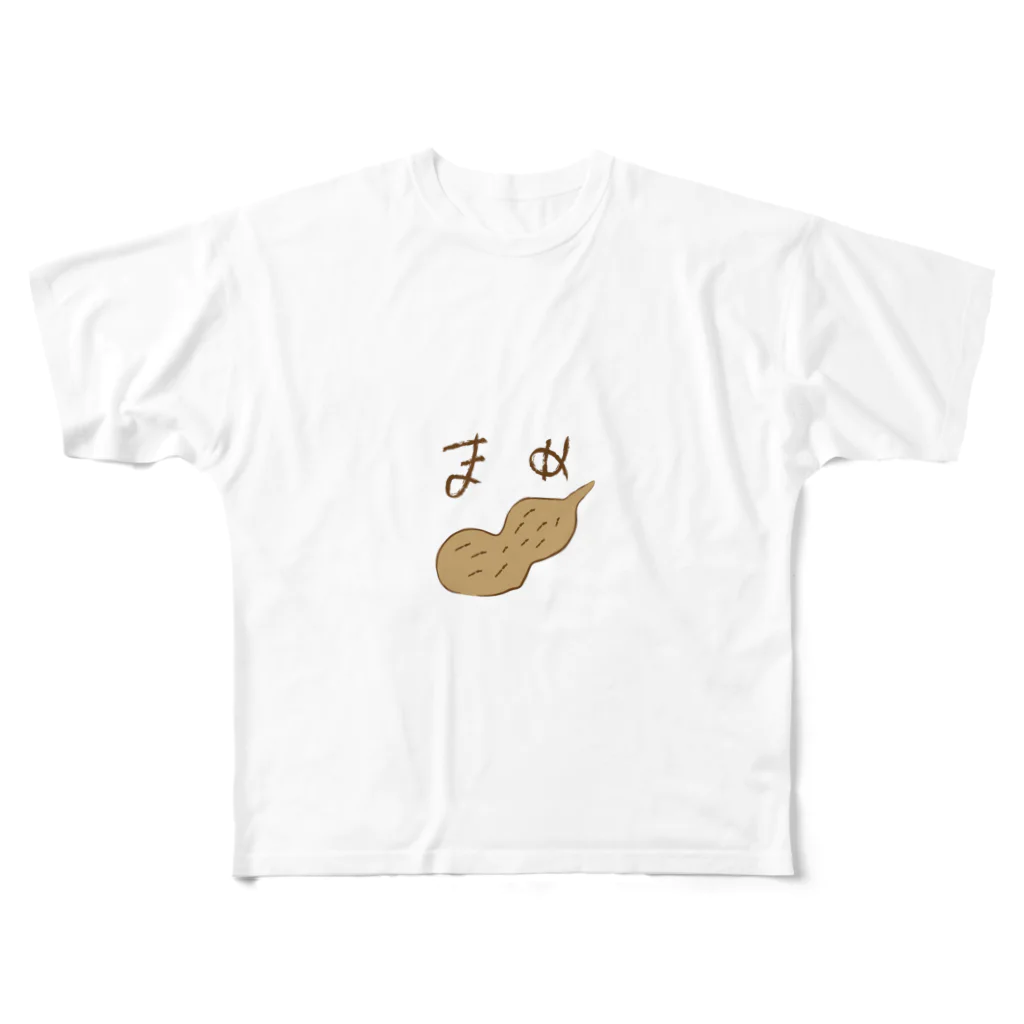 nvivetoのまめ フルグラフィックTシャツ