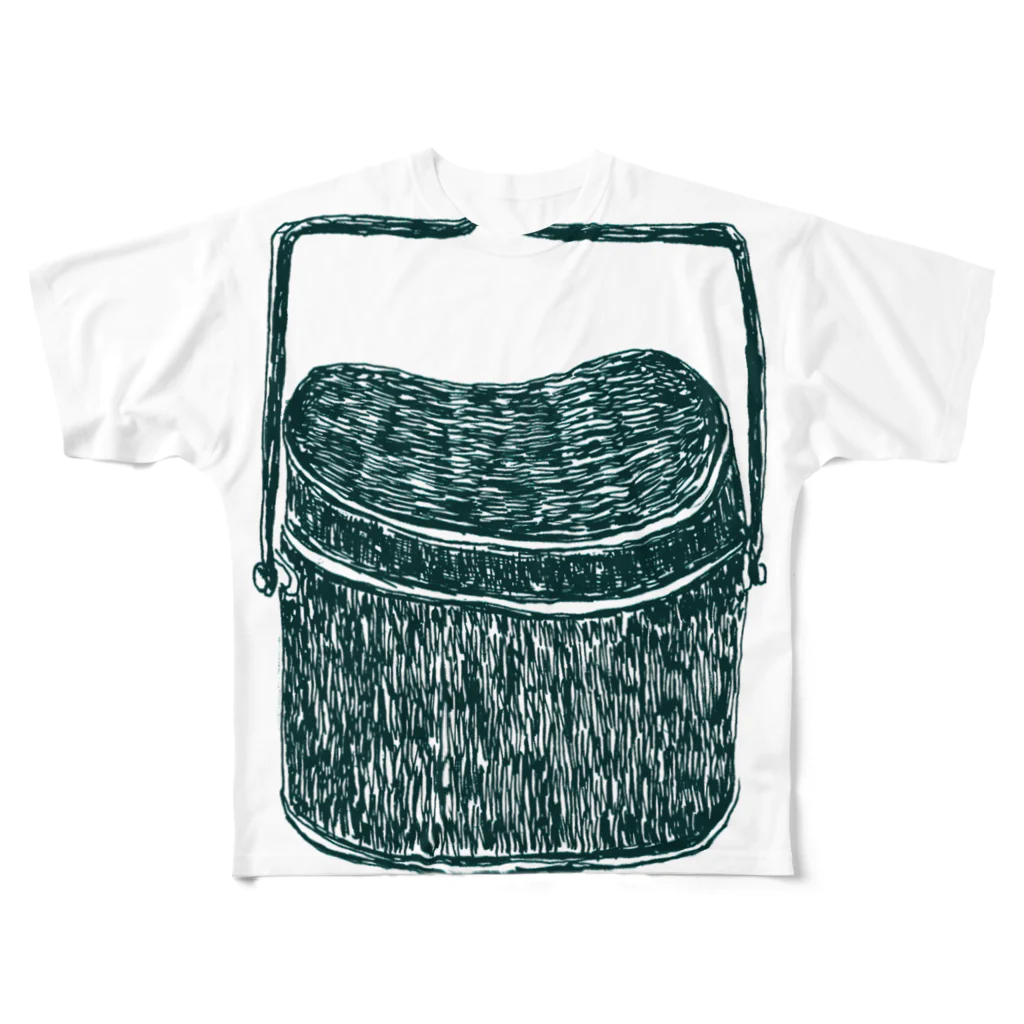NIKORASU GOのアウトドア・キャンプデザイン「飯盒＜文字なし＞」 フルグラフィックTシャツ