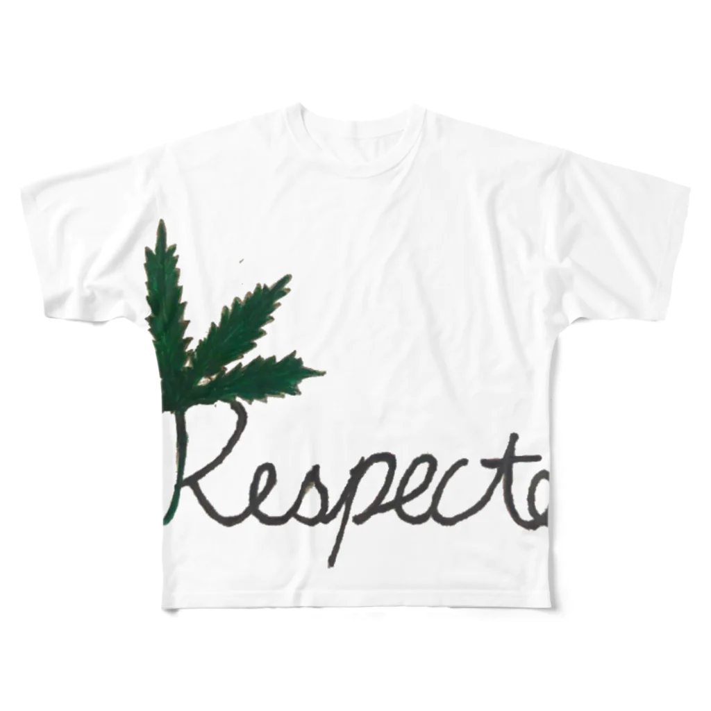 suusan0719の Respecter フルグラフィックTシャツ