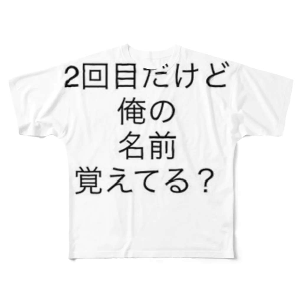 i-chidaの存在感ない人用の服 フルグラフィックTシャツ