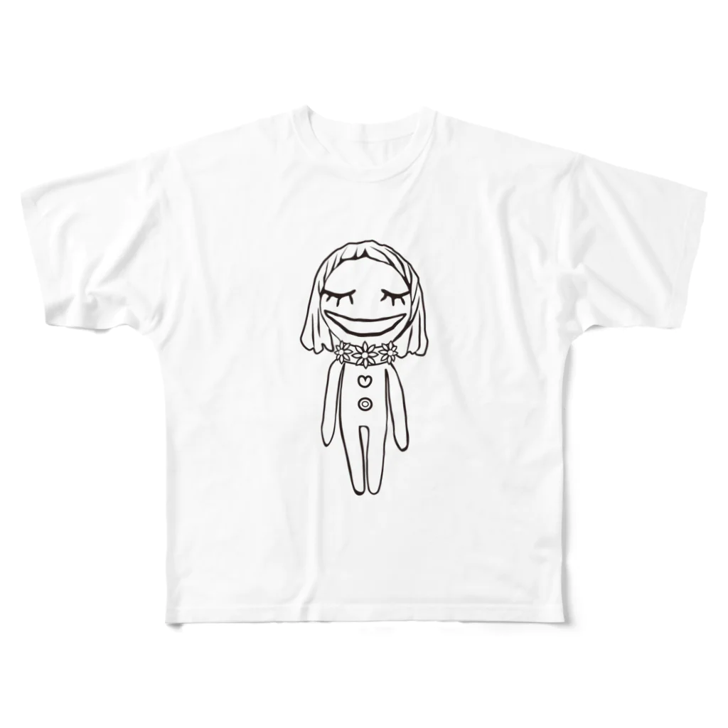 minnanowakuwakuのわく子(人間、女の子) All-Over Print T-Shirt