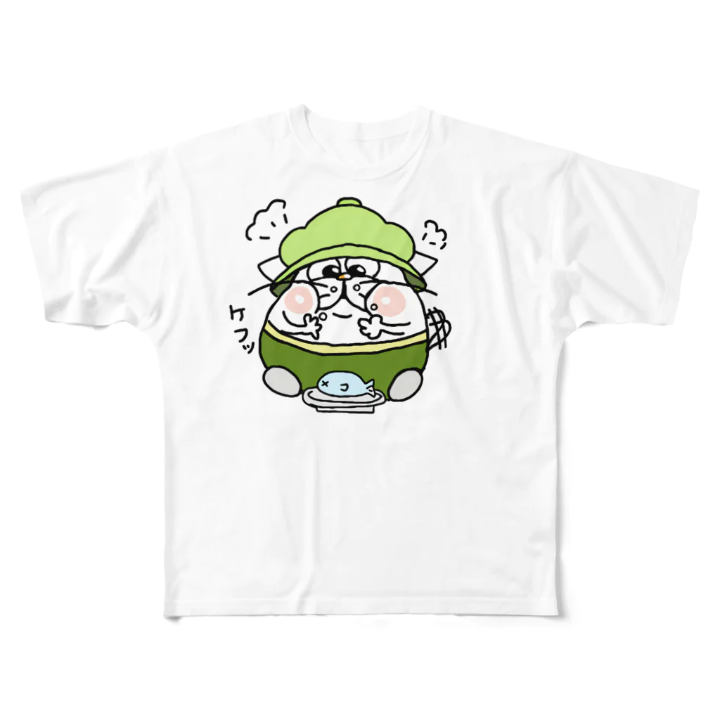 にぼしのもち吉(仮)のケふっなグッズ All-Over Print T-Shirt