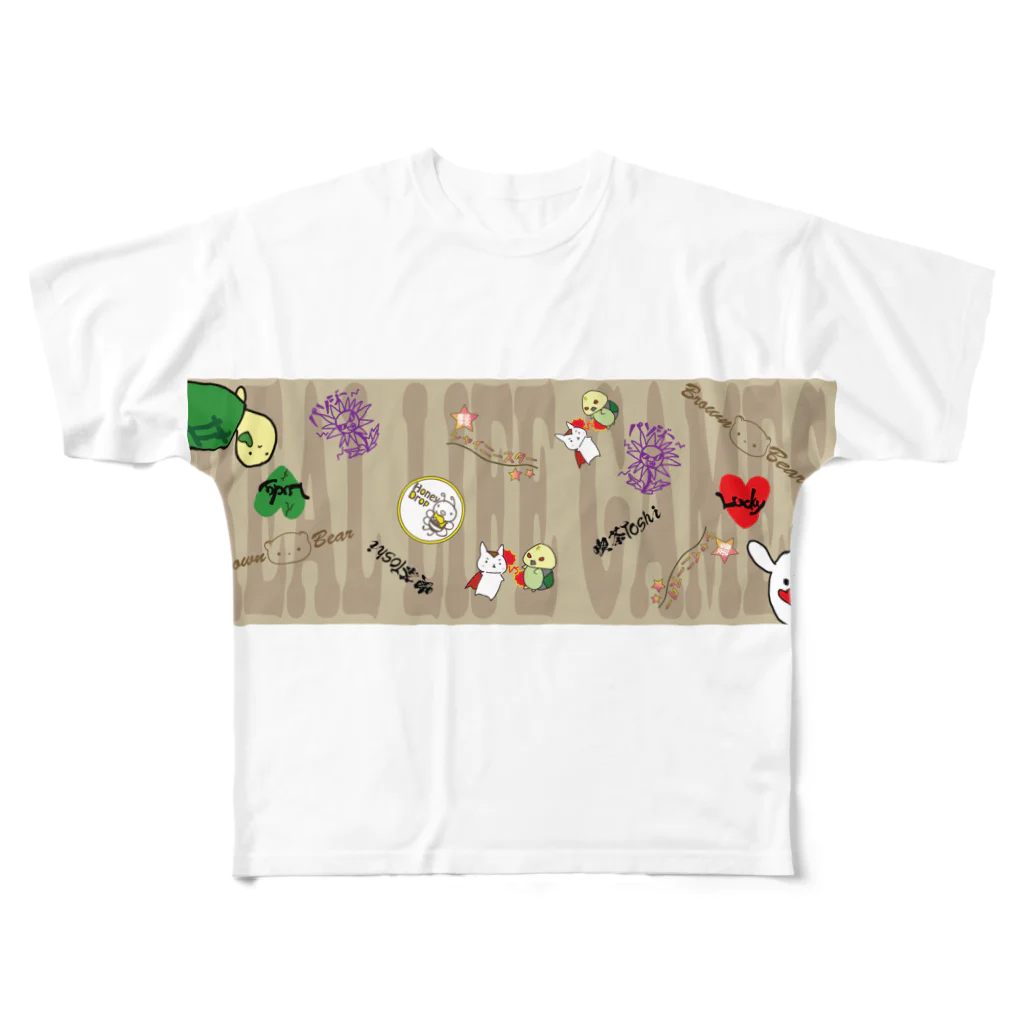 happy lifeのリアル人生ゲーム ロゴグッズ All-Over Print T-Shirt