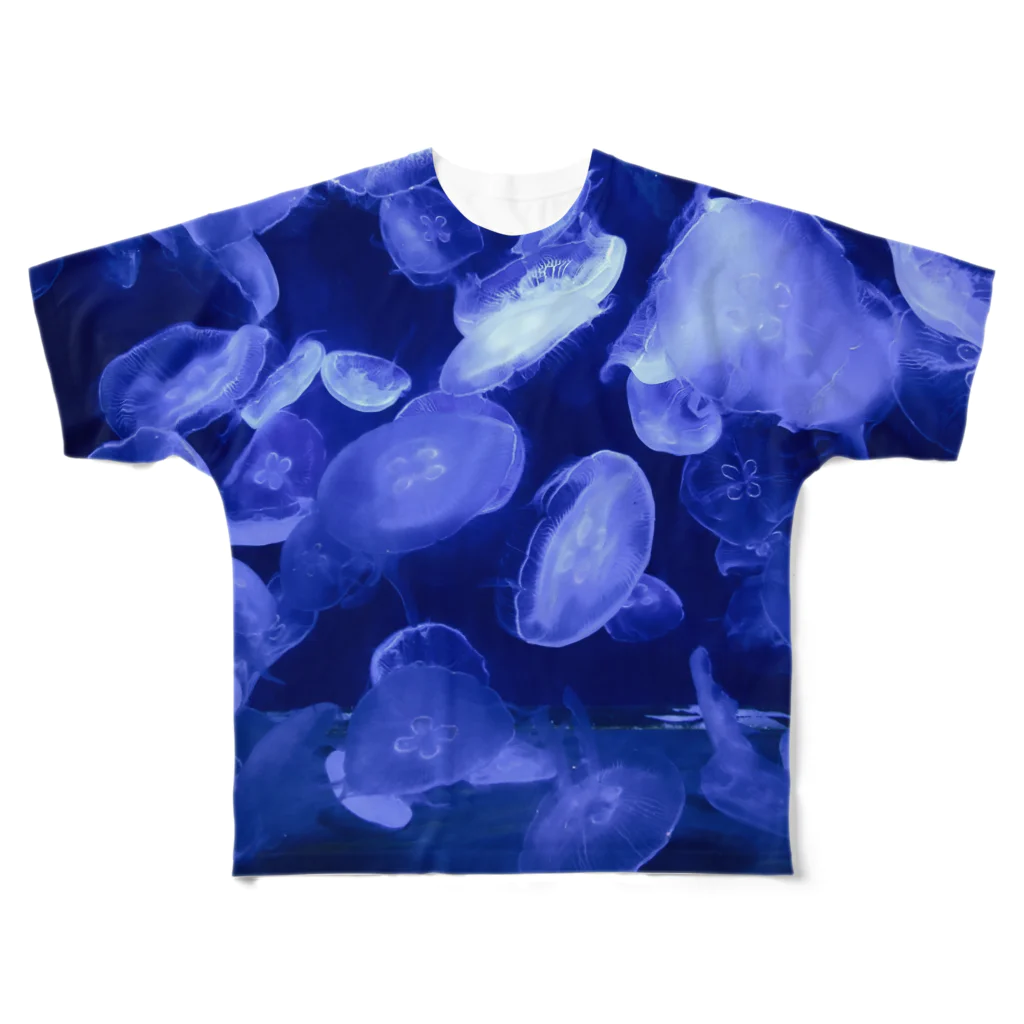 twotoneのjellyfish フルグラフィックTシャツ