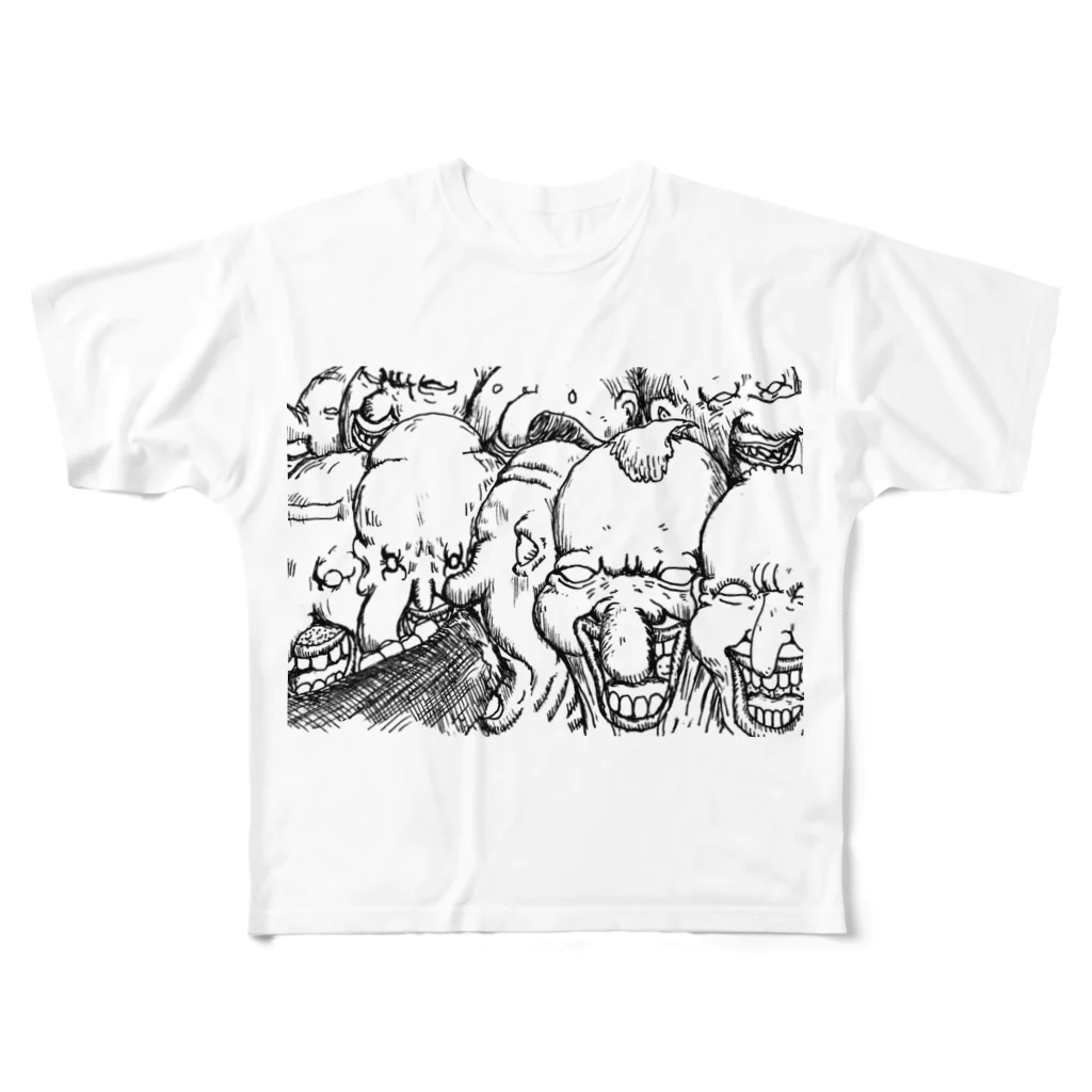 artのフルスマイル All-Over Print T-Shirt