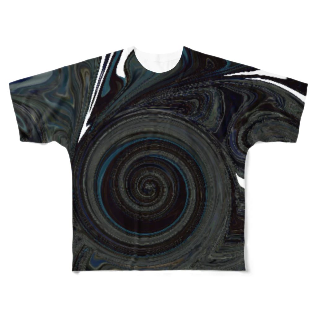 UK_StoreのDeath Marble フルグラフィックTシャツ