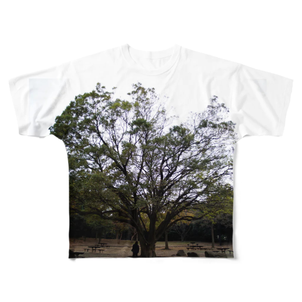 脳海の広葉樹 All-Over Print T-Shirt