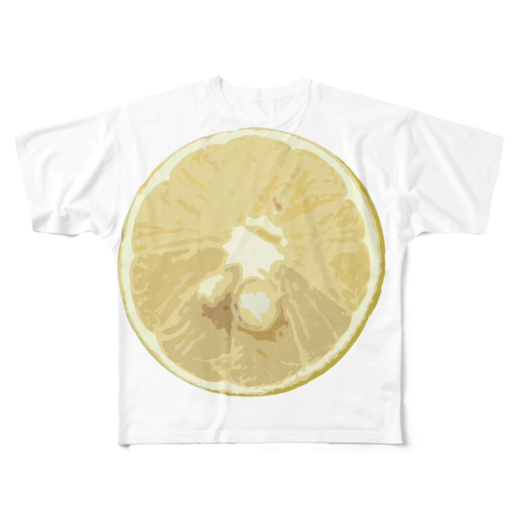 NORITAMAのLemon　レモン輪切り All-Over Print T-Shirt