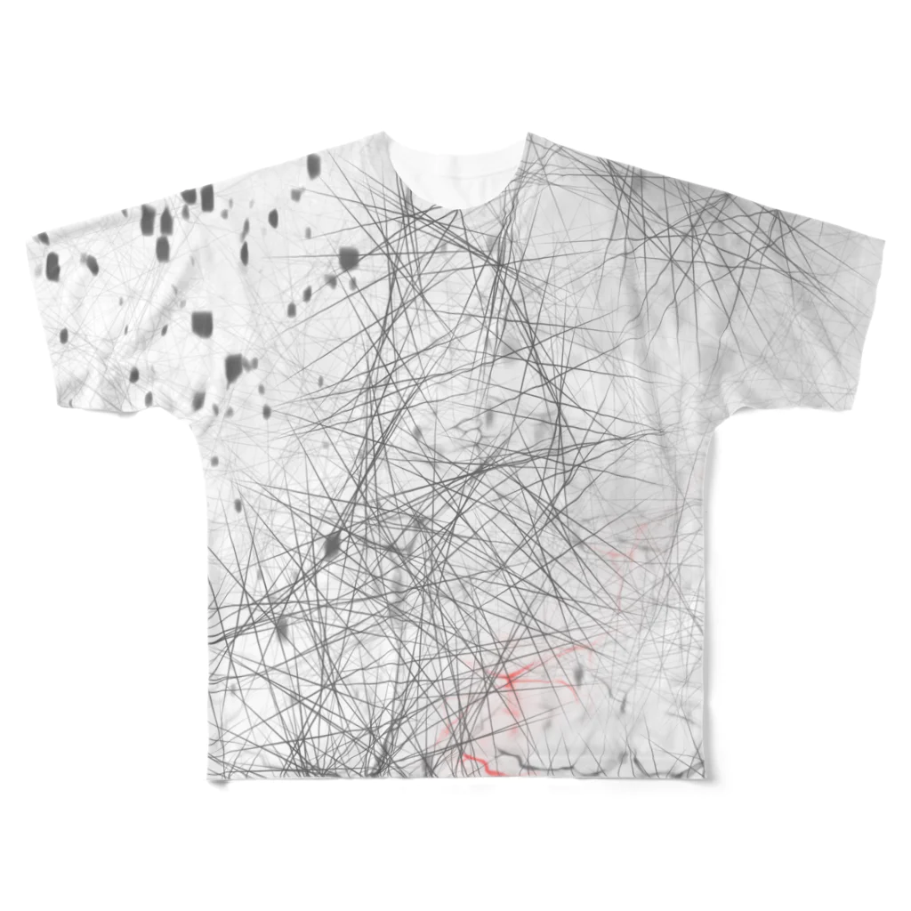 藻川湯畔のばちばち All-Over Print T-Shirt