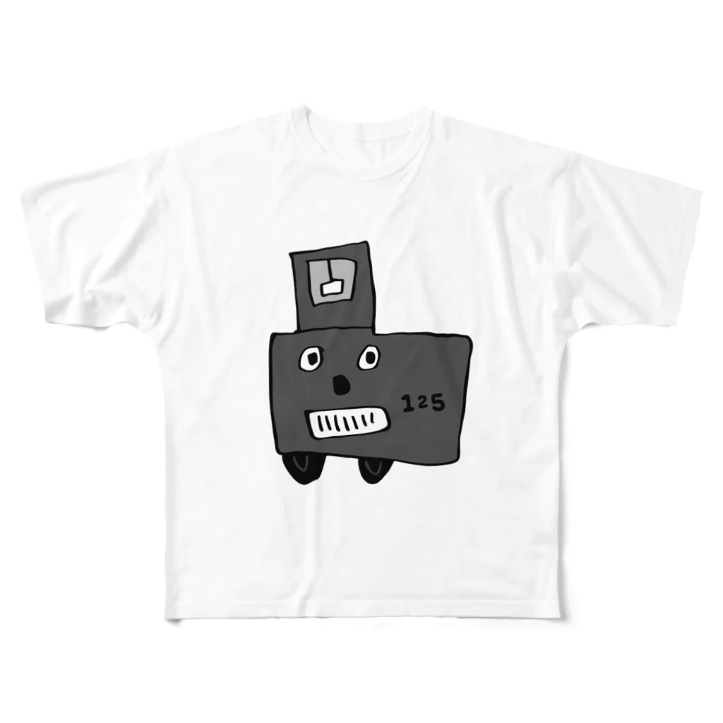 AI車屋のジープくん フルグラフィックTシャツ