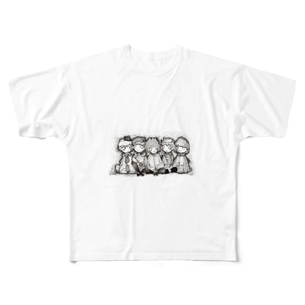 きのこのおうちの「ぼくらのちいさな井戸」 フルグラフィックTシャツ