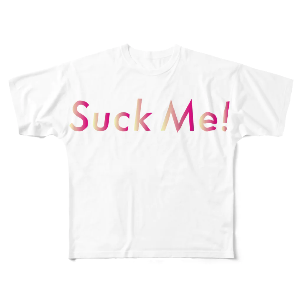 widenashowのSuck Me! フルグラフィックTシャツ