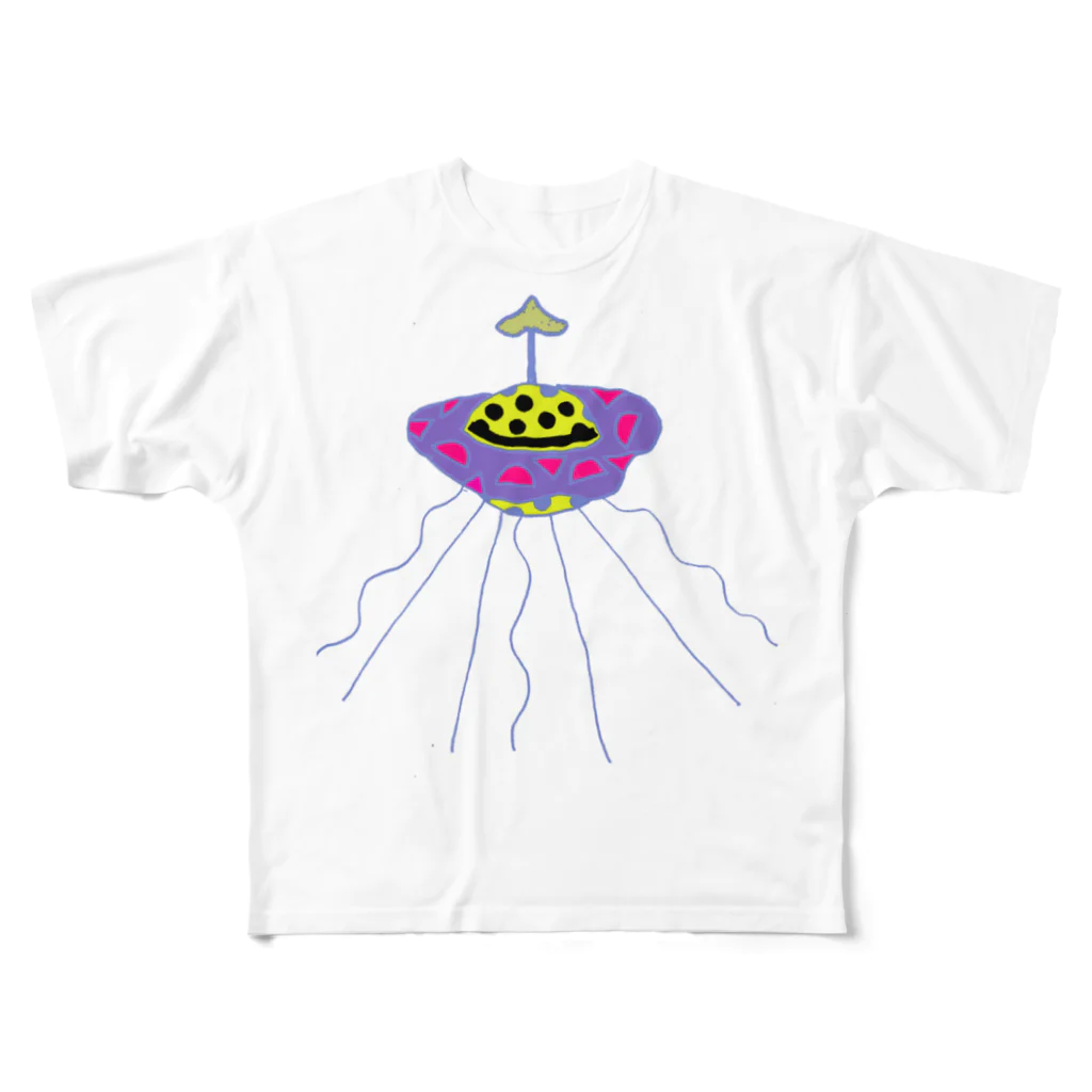 エクマリみつ子のUFO All-Over Print T-Shirt