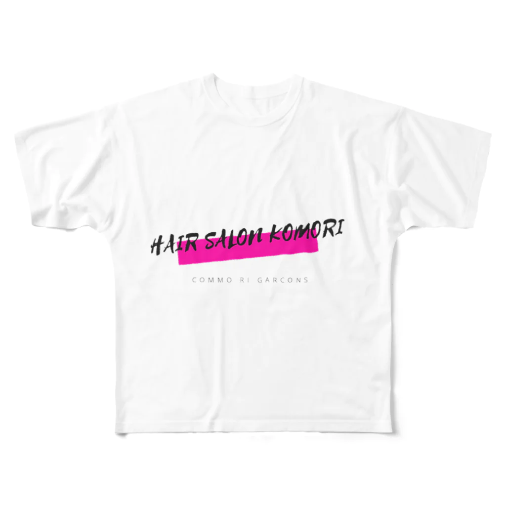 commorigarsonsのHAIR SALON KOMORI 2020ss フルグラフィックTシャツ