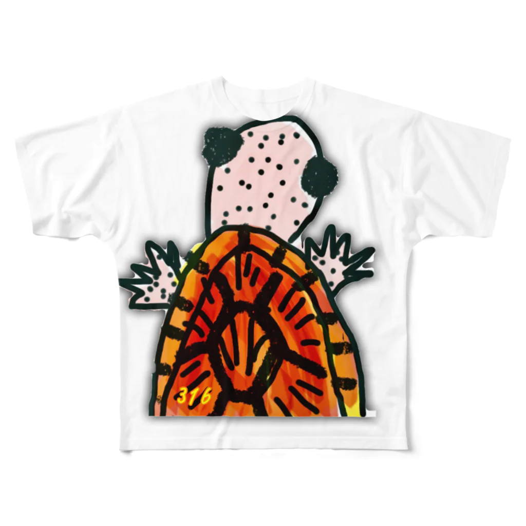 316(MIHIRO)のカブニちゃん All-Over Print T-Shirt