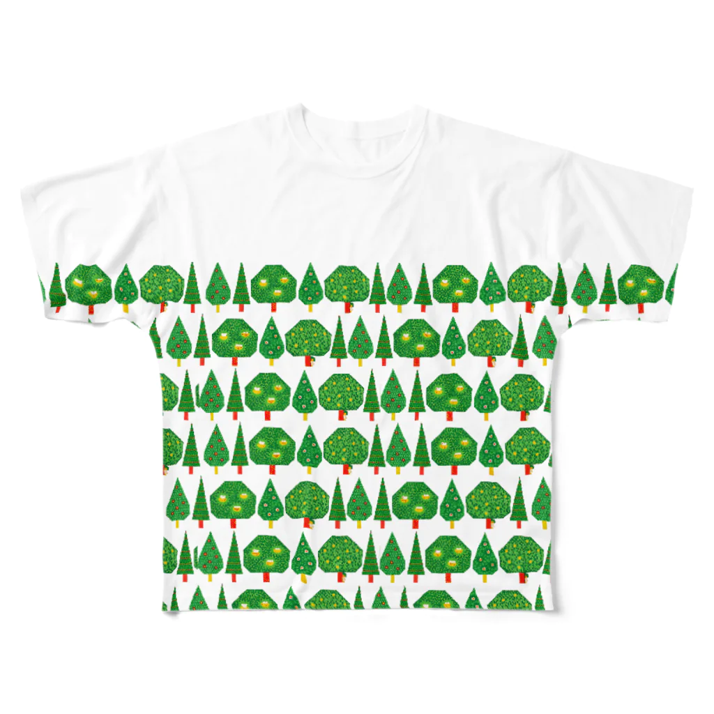 とりこ(torico)のもりもり All-Over Print T-Shirt