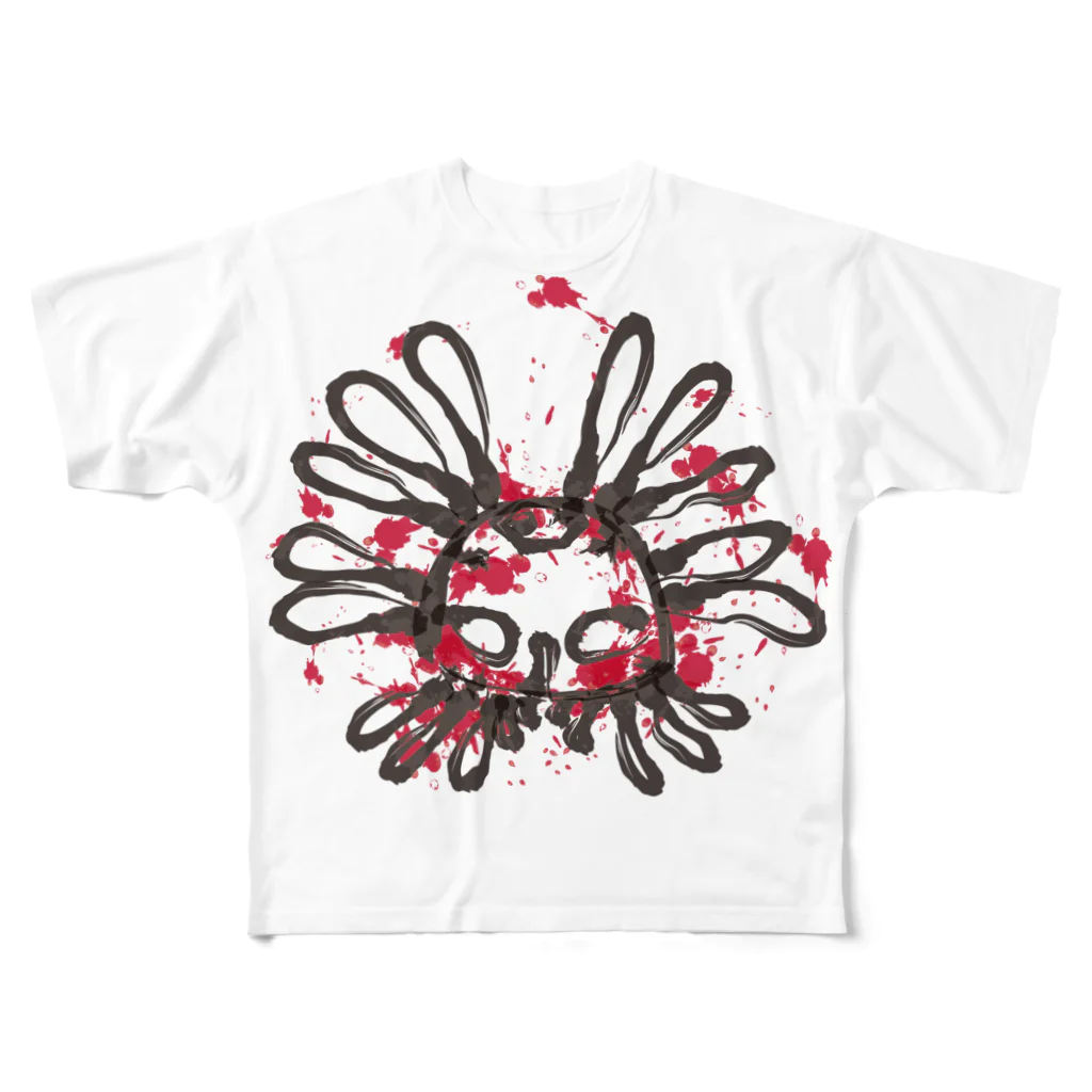 ものけ。のおみせのちみどろハナモグラくん All-Over Print T-Shirt