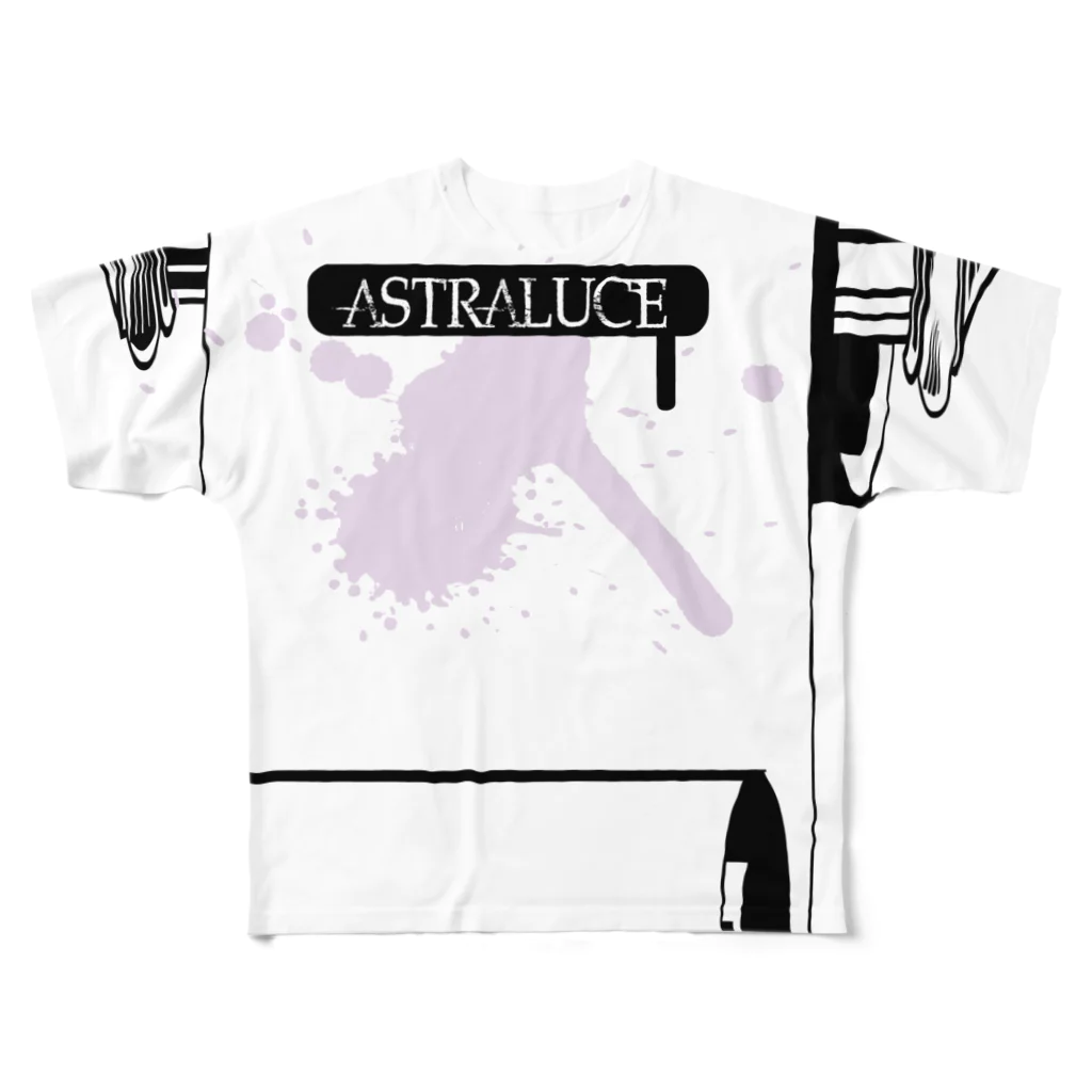 ASTRALUCEのPaint It ! All-Over Print T-Shirt