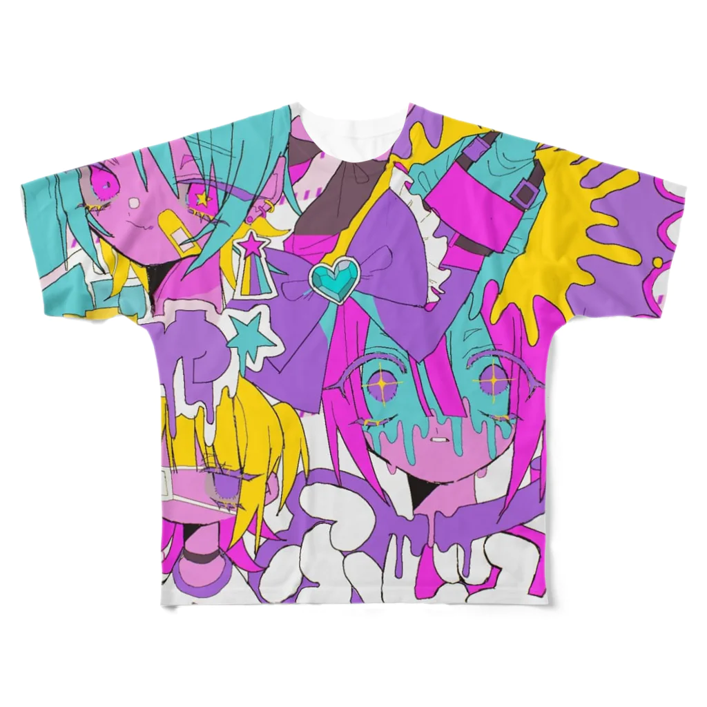 twosのドッカ〜ンTシャツ All-Over Print T-Shirt