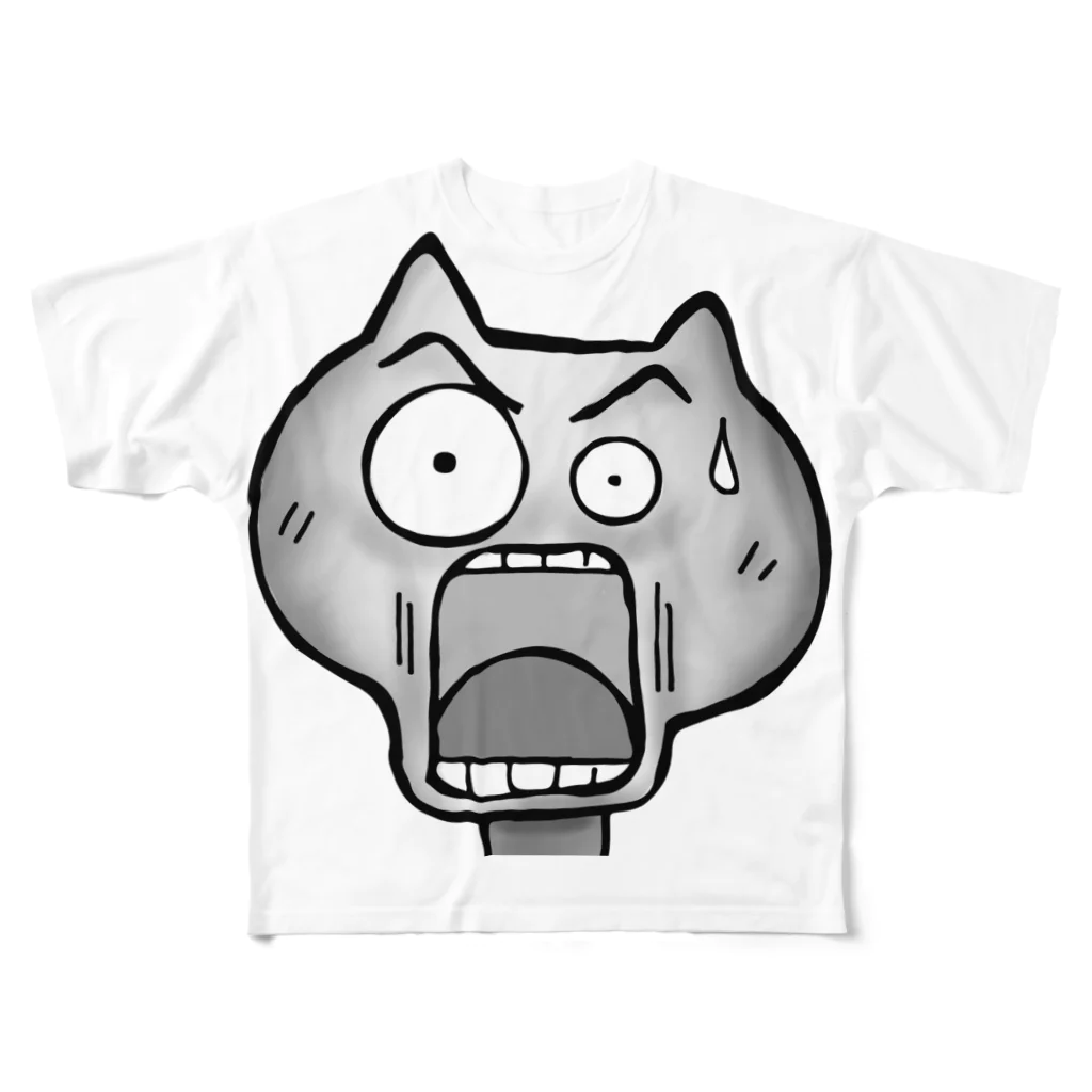 takopon_LINEの表情リアルねこ All-Over Print T-Shirt