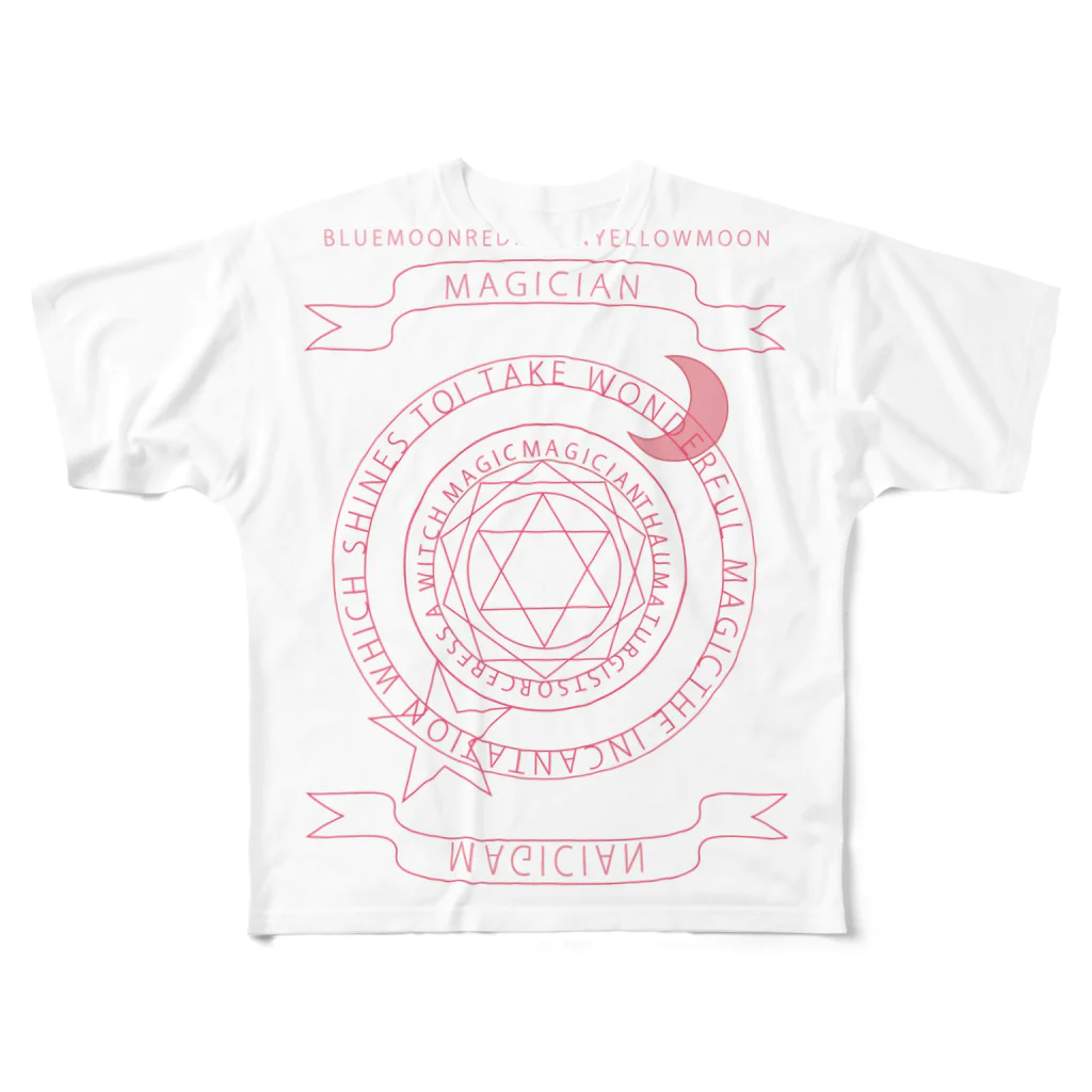 pinkpaletteの魔法陣2 フルグラフィックTシャツ