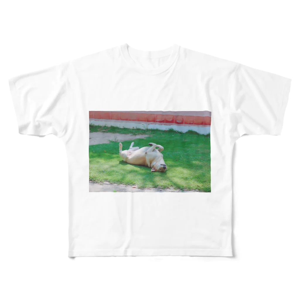 やくしんじ しんじの世界のノラ犬さんたち。（ひっくり返るえでぃしょん） All-Over Print T-Shirt