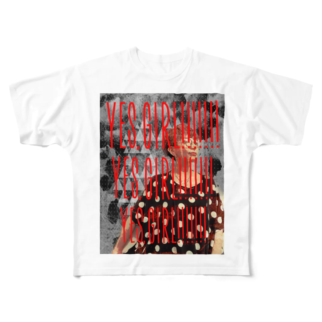 BONITA × BONITOのYes,Girl!!!!!!!Yes,Girl!!!!!!!Yes,Girl!!!!!!! T All-Over Print T-Shirt