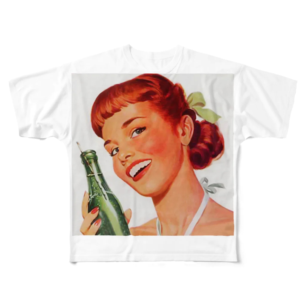 lilli-starling　dépayséeのSoda Pop ビンテージ All-Over Print T-Shirt