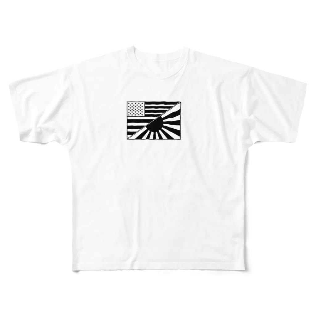LAVYSのアメリカ日章旗 All-Over Print T-Shirt