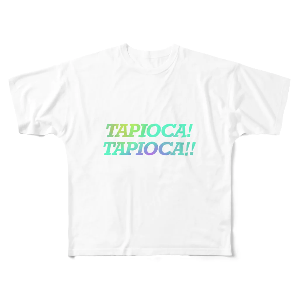 marumarushikakuのTAPIOCA! フルグラフィックTシャツ