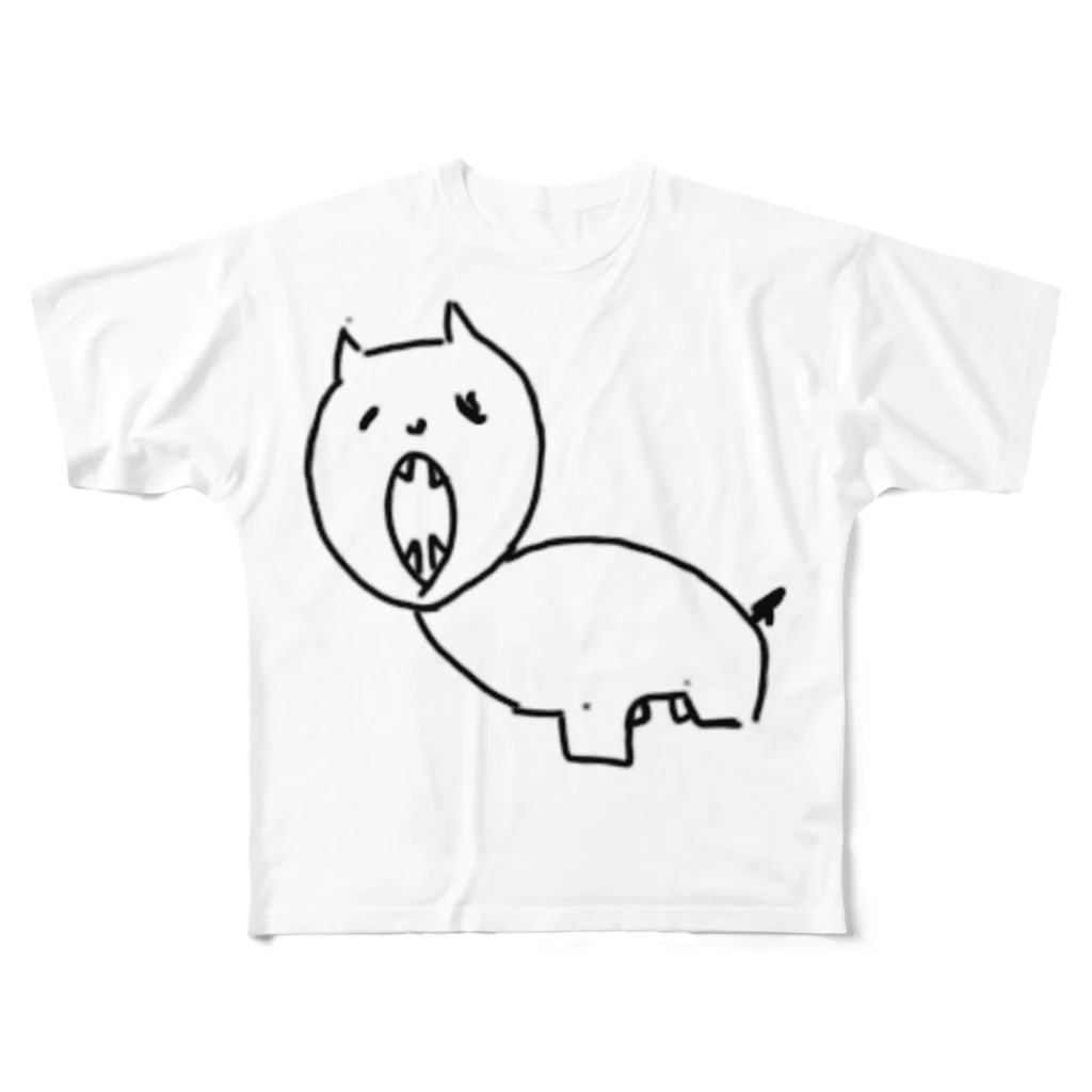 くろちゃのカバカバ All-Over Print T-Shirt