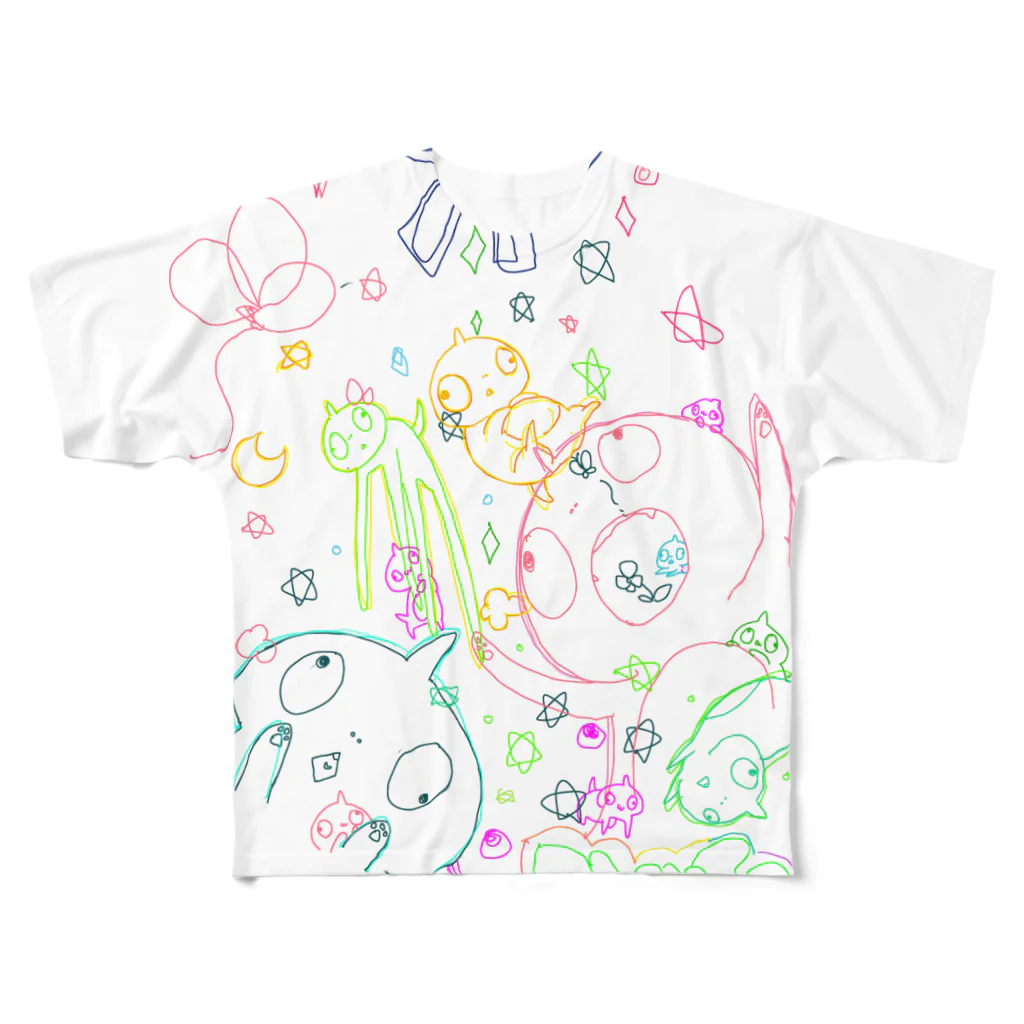 あまみやのピュータといっしょ dream編 All-Over Print T-Shirt