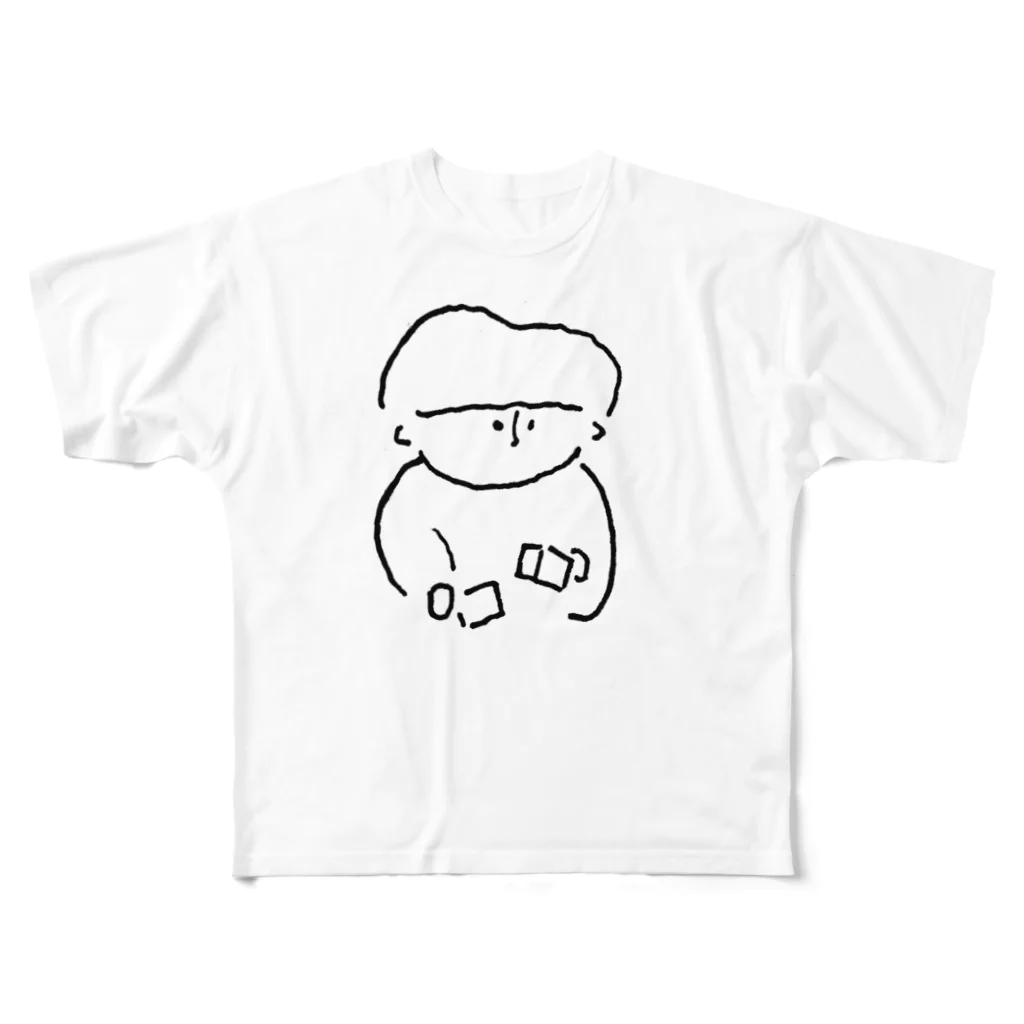 oh!oh!hidechanのブロックで遊ぶ フルグラフィックTシャツ