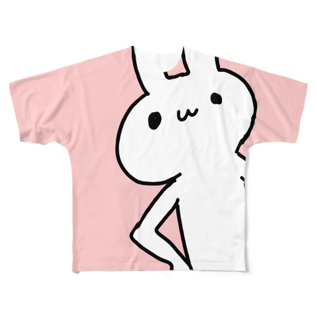 りらちゃんのおみせのうさぎさん All-Over Print T-Shirt