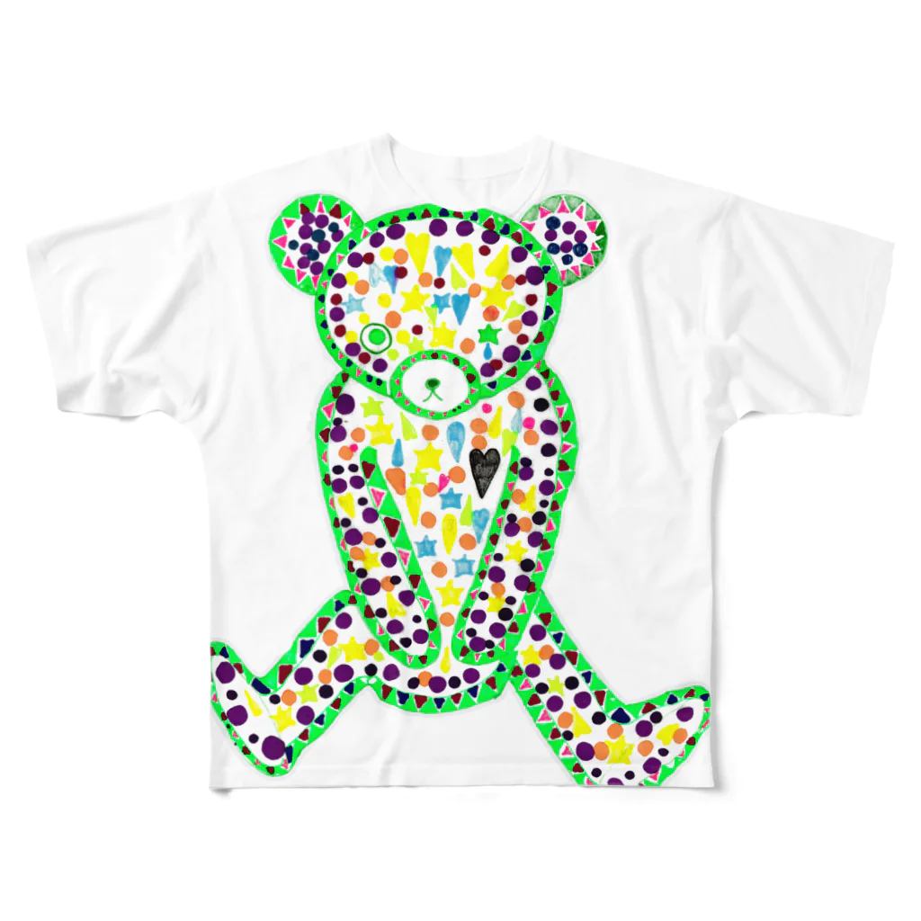 あいざわりさ子の悪い子クマクマ All-Over Print T-Shirt