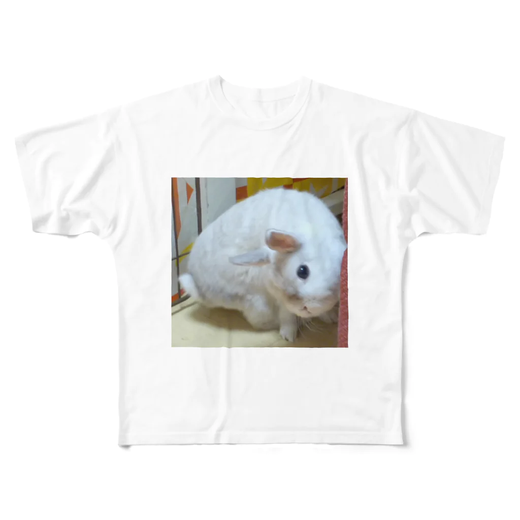 うさぎはうすのぶつぶつぶーちゃん All-Over Print T-Shirt