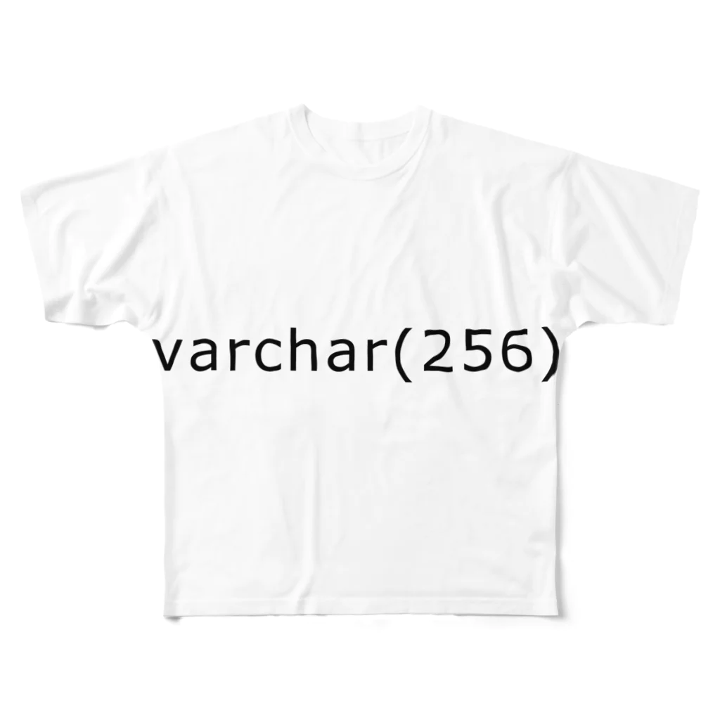 きゅあれものvarchar(256) フルグラフィックTシャツ