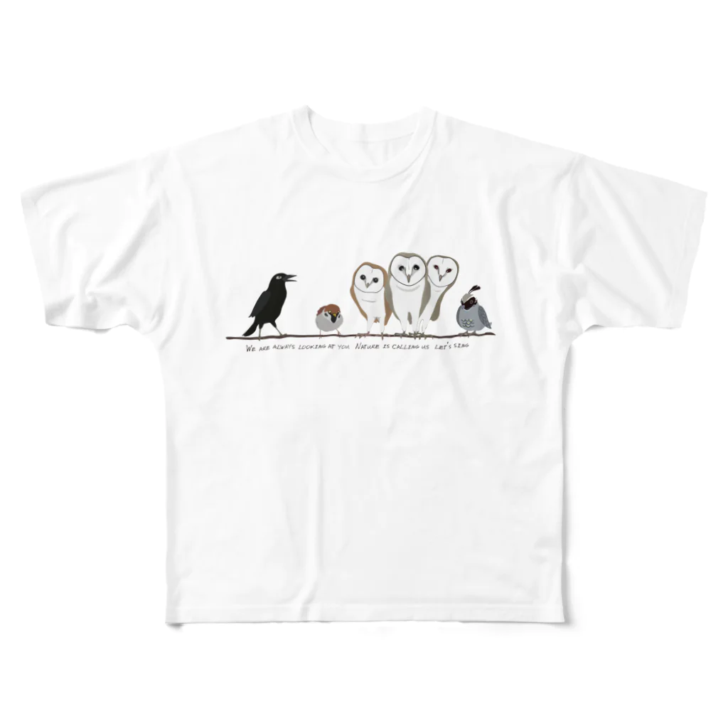 nachau7の鳥たちのさえずり All-Over Print T-Shirt