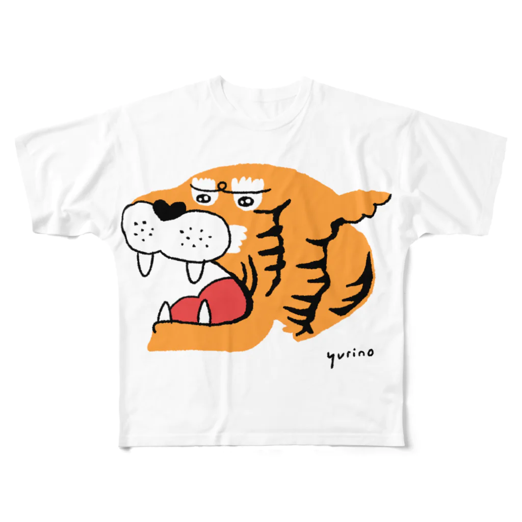 hacoya（suzuri）✏︎のタイガーちゃん フルグラフィックTシャツ