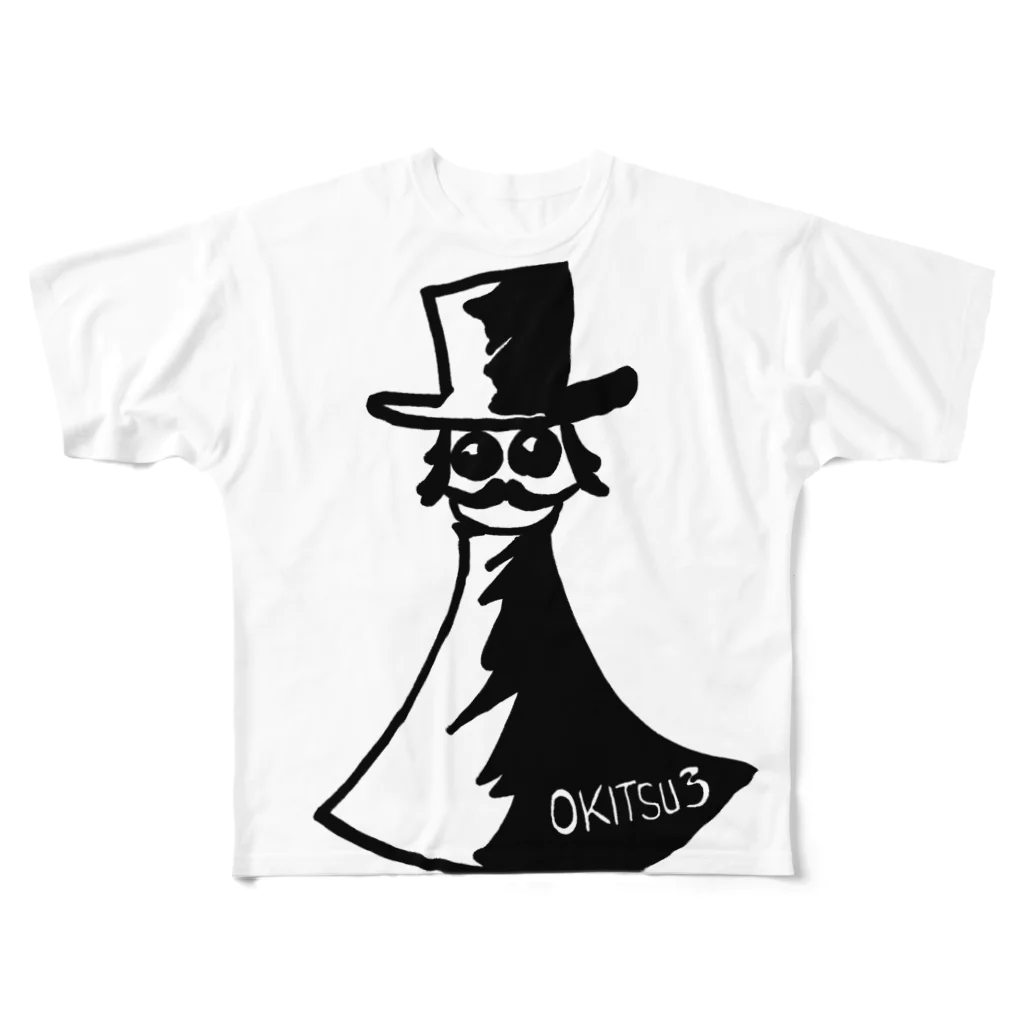 スタジオNGC　オフィシャルショップの興津和幸 作『OKITSU3』 フルグラフィックTシャツ