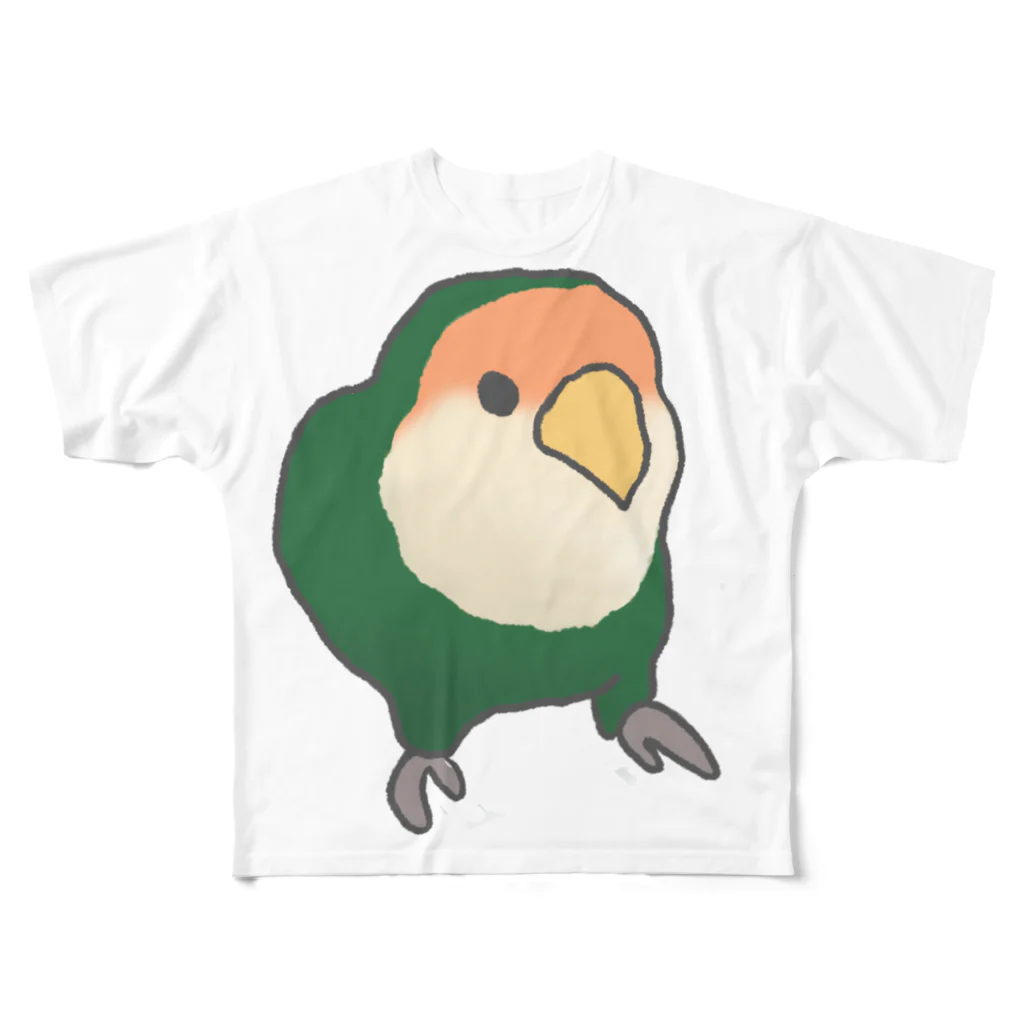 kabazousaruinunekoのコザクラインコのぐりちゃん All-Over Print T-Shirt