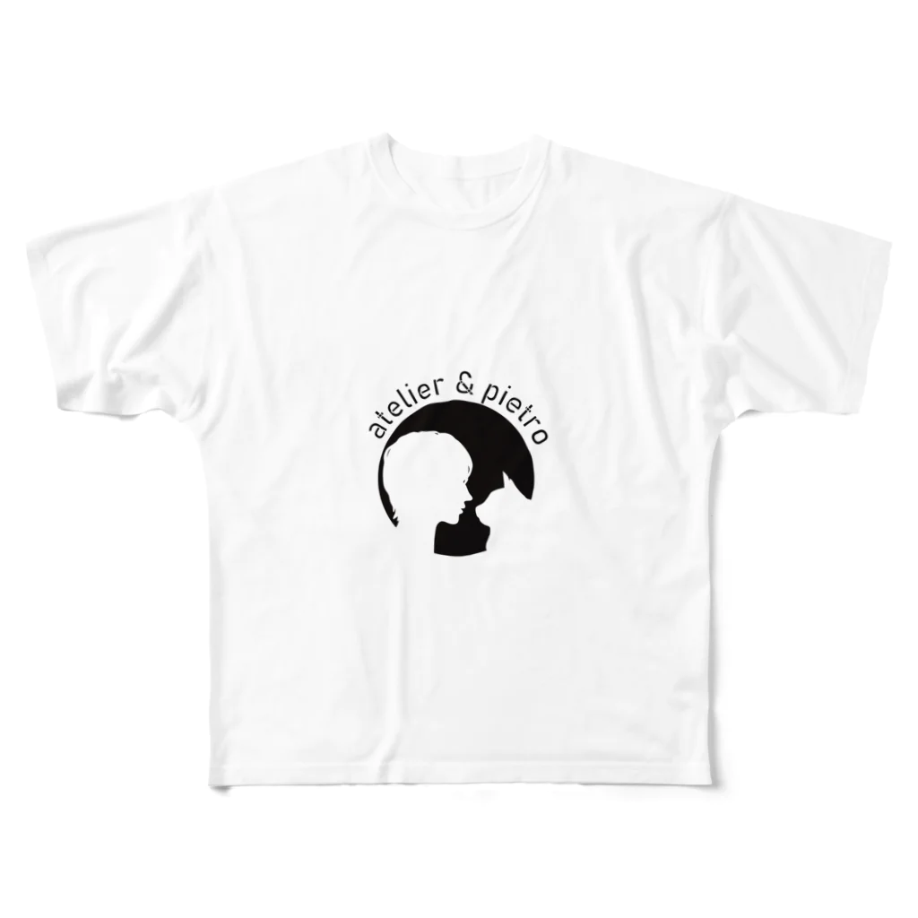 あとぺと🗣🐈atopetoのoshima Black All-Over Print T-Shirt